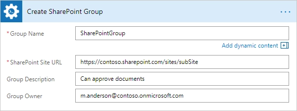Create SharePoint Group Example