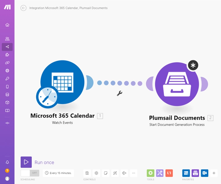 Create an invitation from Microsoft 365 Calendar