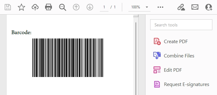 Add barcode result