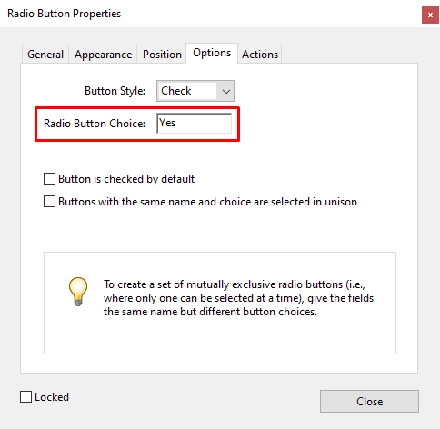 Style radio buttons