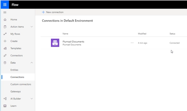 powerapps-flow-connections