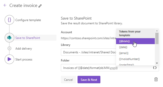 SharePoint delivery