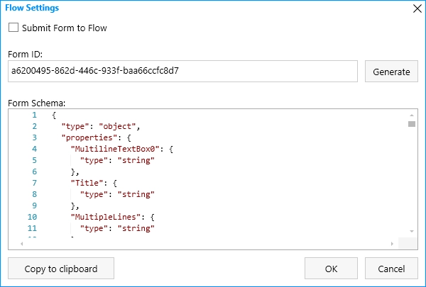 Flow Settings for SharePoint Forms