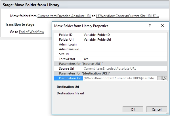 Move folder to another document library SharePoint Online
