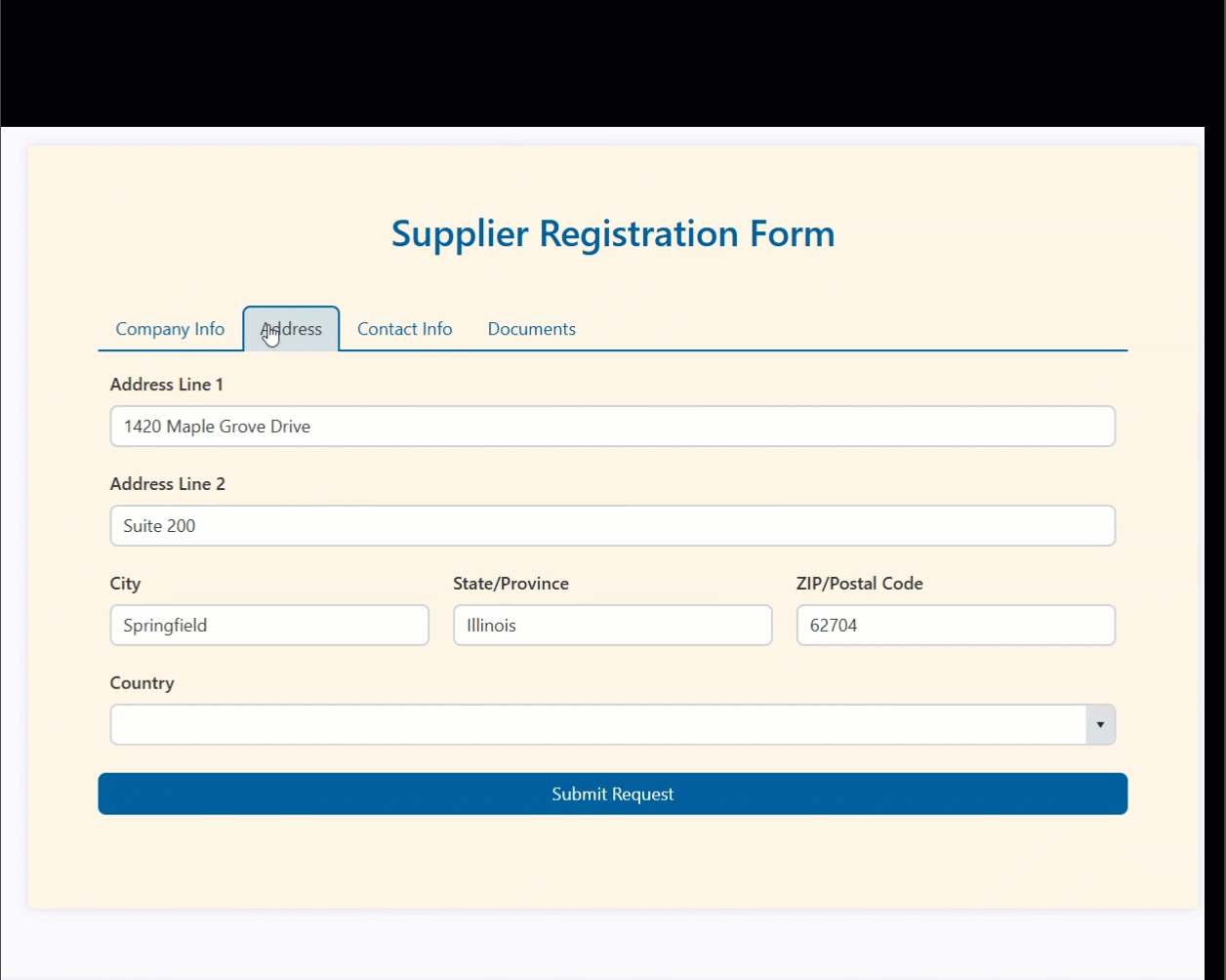Cascading lookup controls on a form