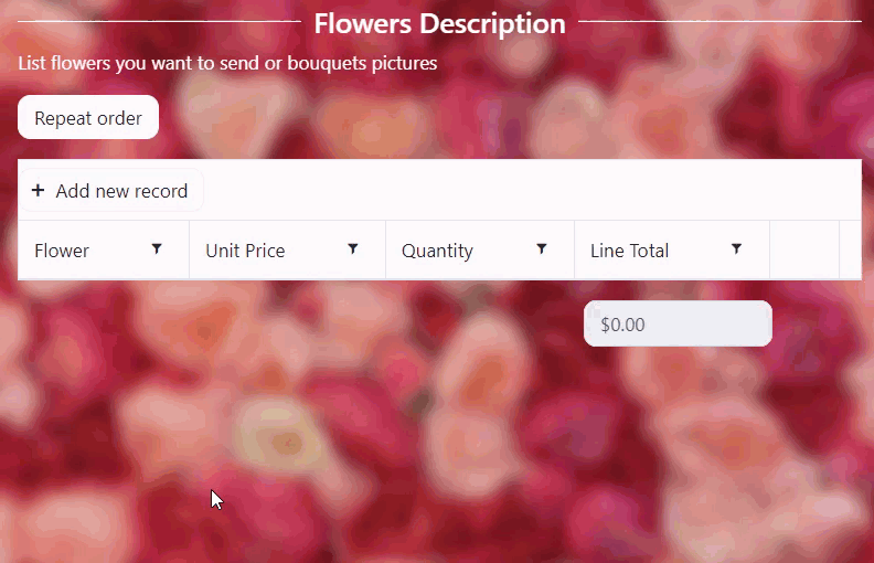 Button on a form that fills the Data Table with a predefined set of items from an external file