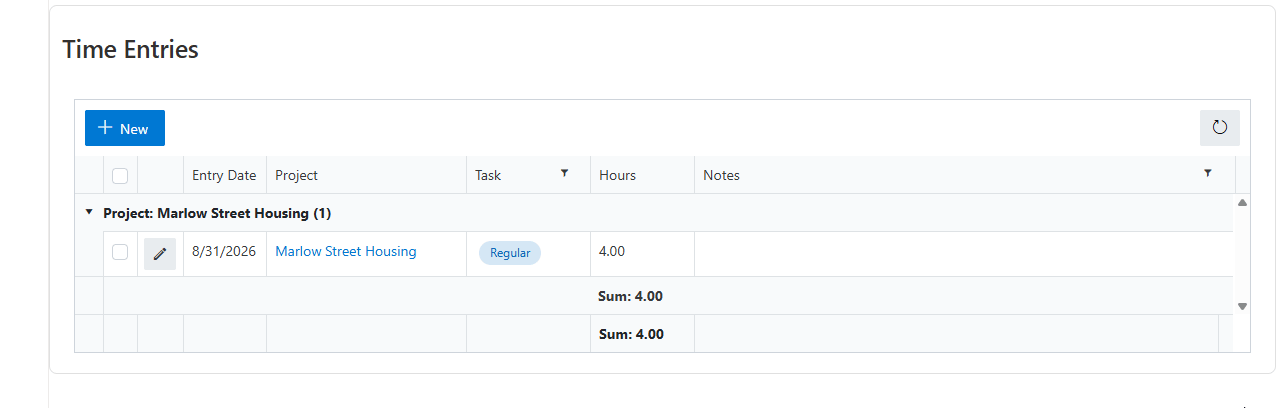 Duplicating a row, editing hours, and filling a column down