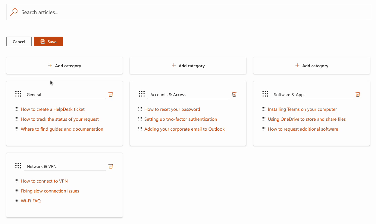 Move articles