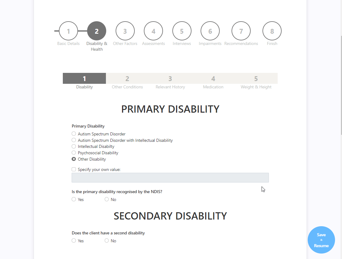 Functional capacity assessment animated