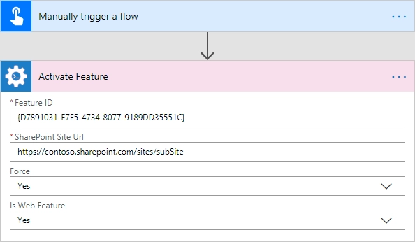 Activate SharePoint Feature Example