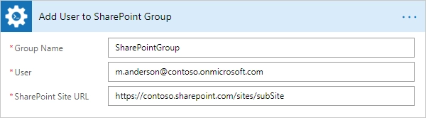 Add User to SharePoint Group Example