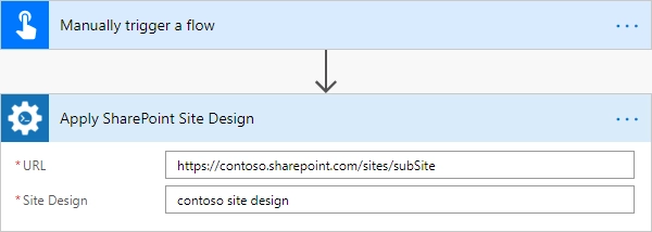 Apply selected design to SharePoint Site