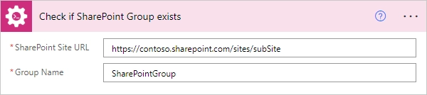 Check if SharePoint Group exists Example