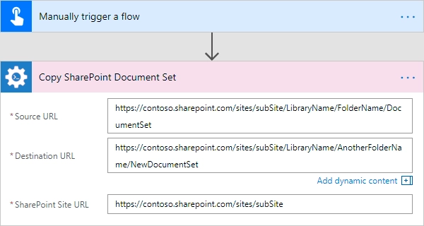 Copy SharePoint Document Set Example