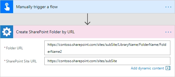 Create SharePoint Folder by URL Example