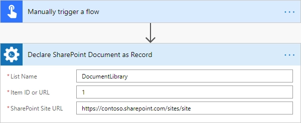 Declare SharePoint Document as Record