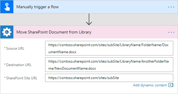 Move SharePoint Document from Library Example