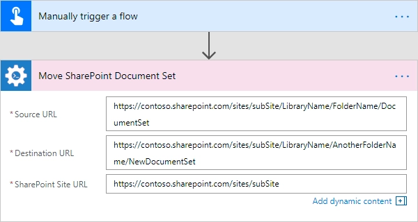 Move SharePoint Document Set Example