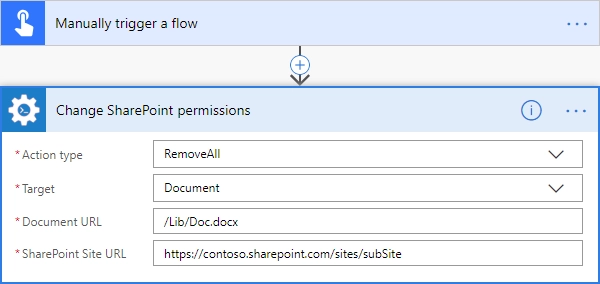 Remove All Permissions from SharePoint Document Example