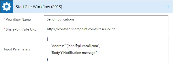 Start SharePoint Site Workflow Example