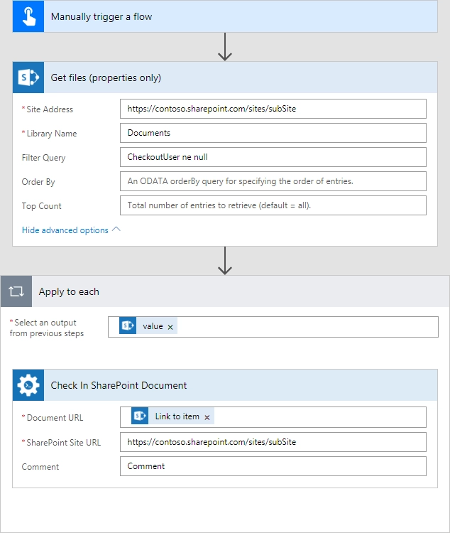 Check In Multiple Documents