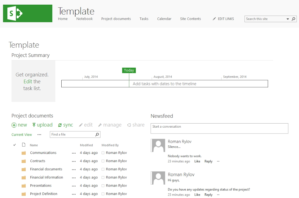 Site template