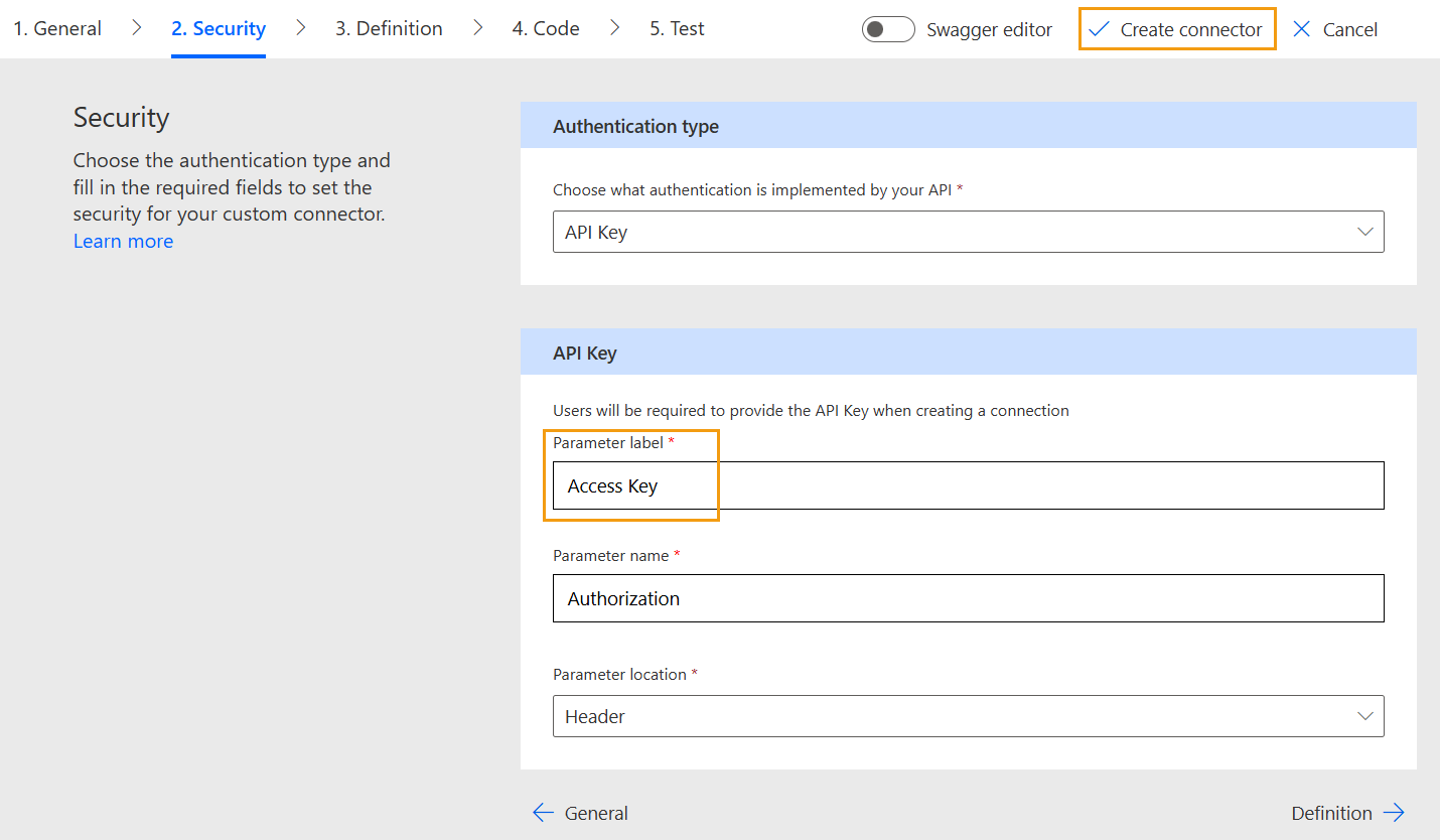 Power Automate (Microsoft Flow) access key