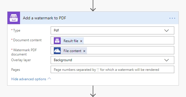 Add a watermark to PDF