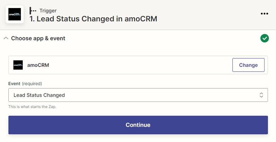 Lead Status Changed in Kommo