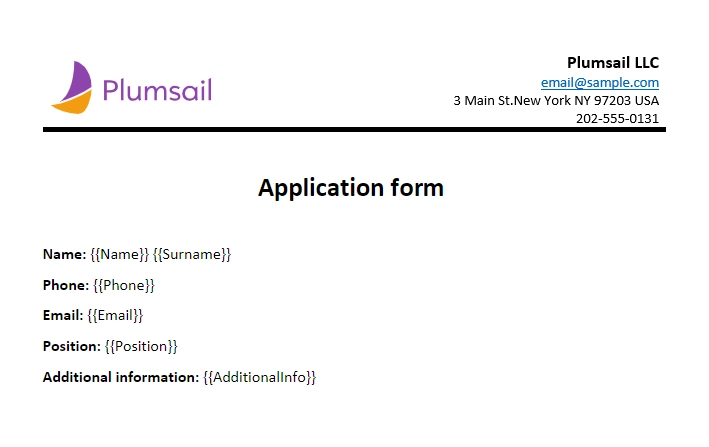 Application Template