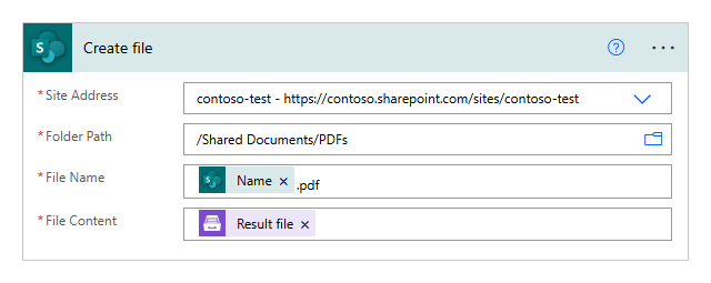Batch convert DOCX to PDF - Create file