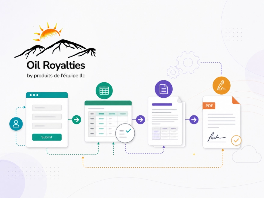How Oil-Royalties automated agreement generation and e-sign workflows
