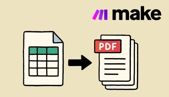 How to automatically generate PDF from Google Sheets using Make
