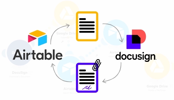 How to use Airtable DocuSign integration to automatically save signed documents to Airtable