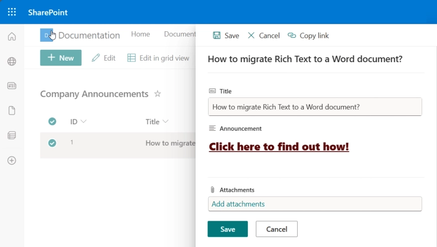 Insert HTML and rich text into a Word Document with Power Automate