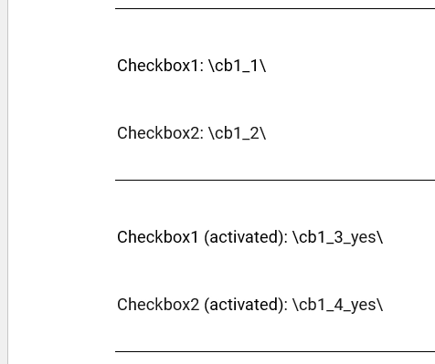 Checkbox tag