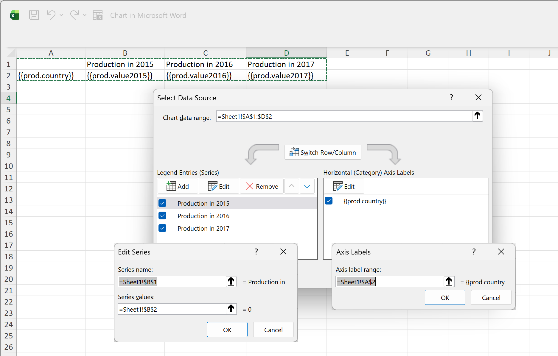 Clustered column data
