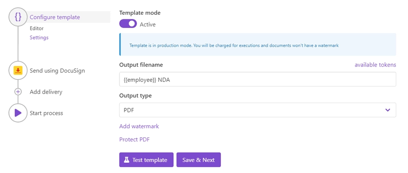 settings substep