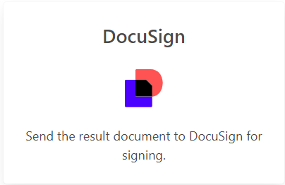 connect to DocuSign