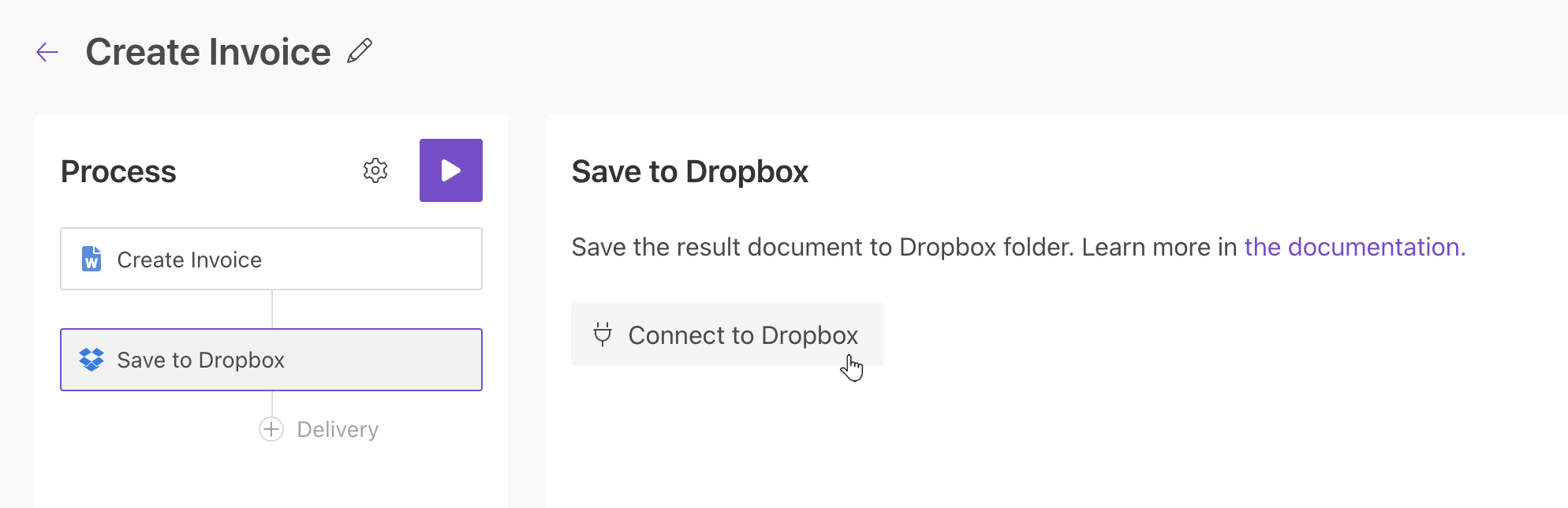 Connect to Dropbox