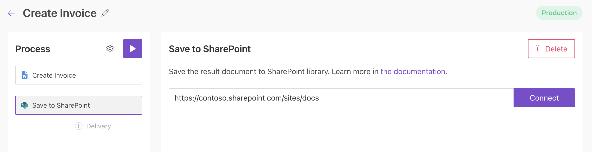 Connect to SharePoint site