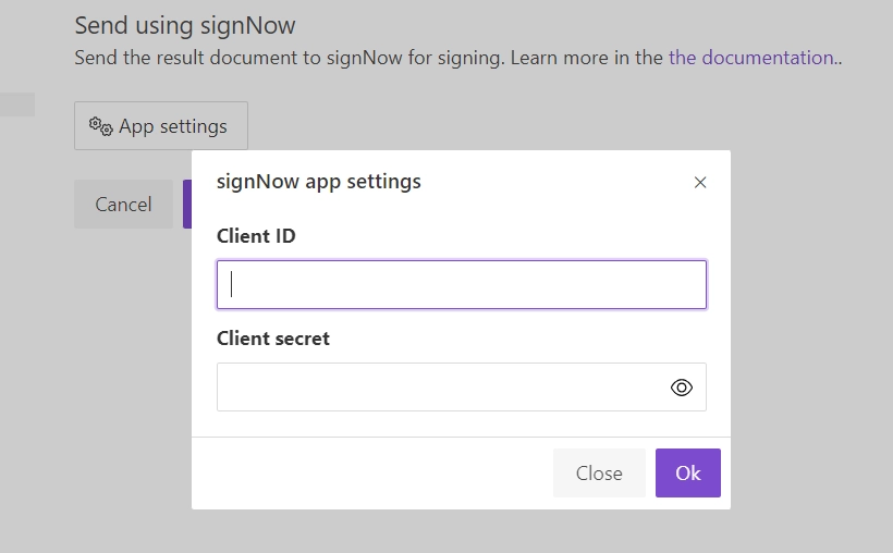 connect to signNow account