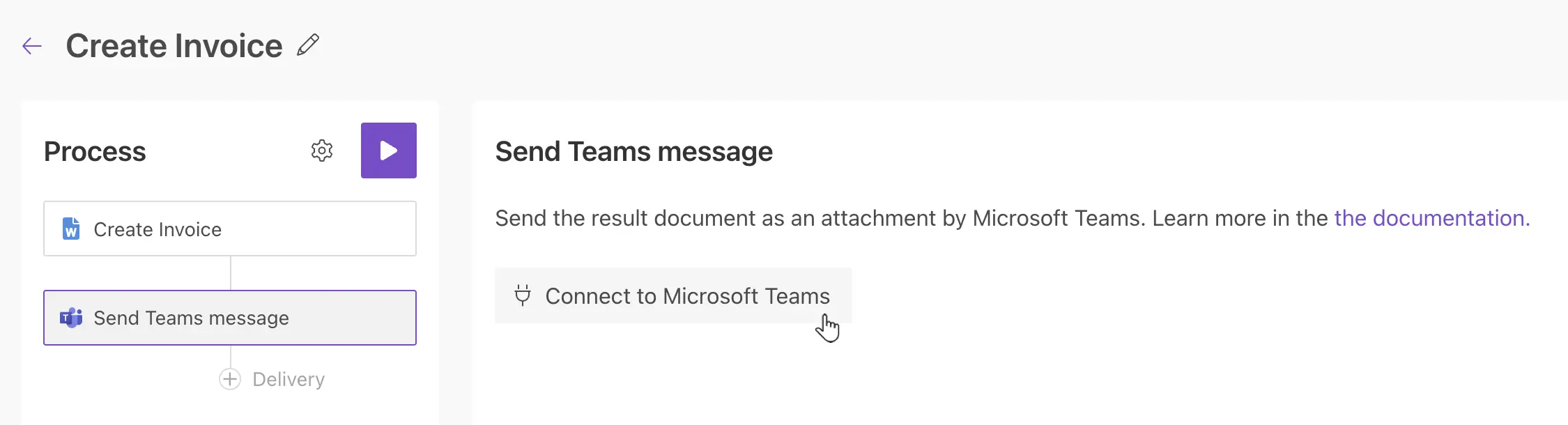 Connect to Microsoft Teams delivery