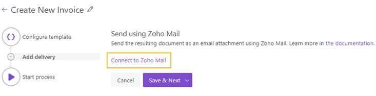 Connect to Zoho Mail