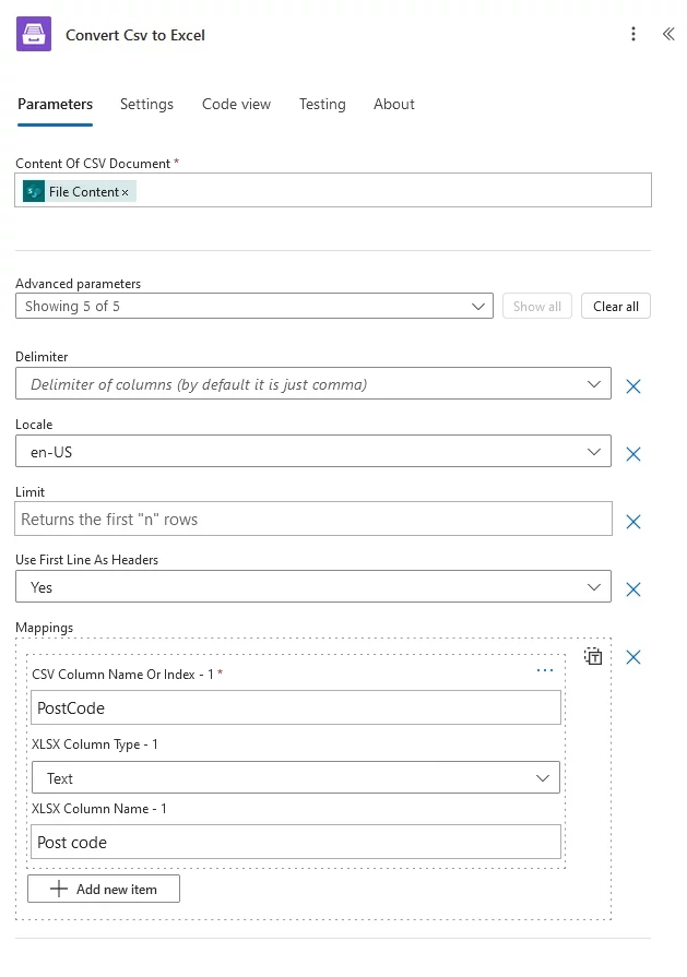 Convert CSV to Excel