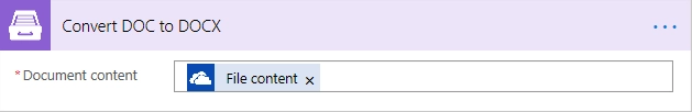 Convert DOC document to DOCX Example