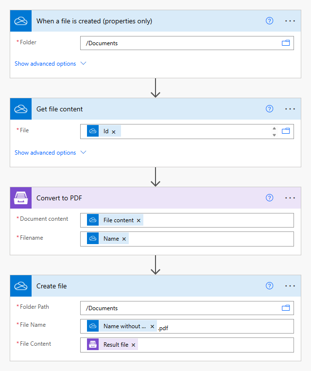 Pixel-perfect Excel-to-PDF conversion flow