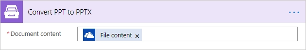 Convert PPT document to PPTX Example