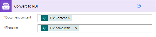 Convert to PDF example
