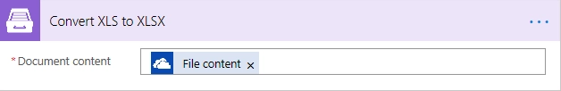 Convert XLS document to XLSX Example